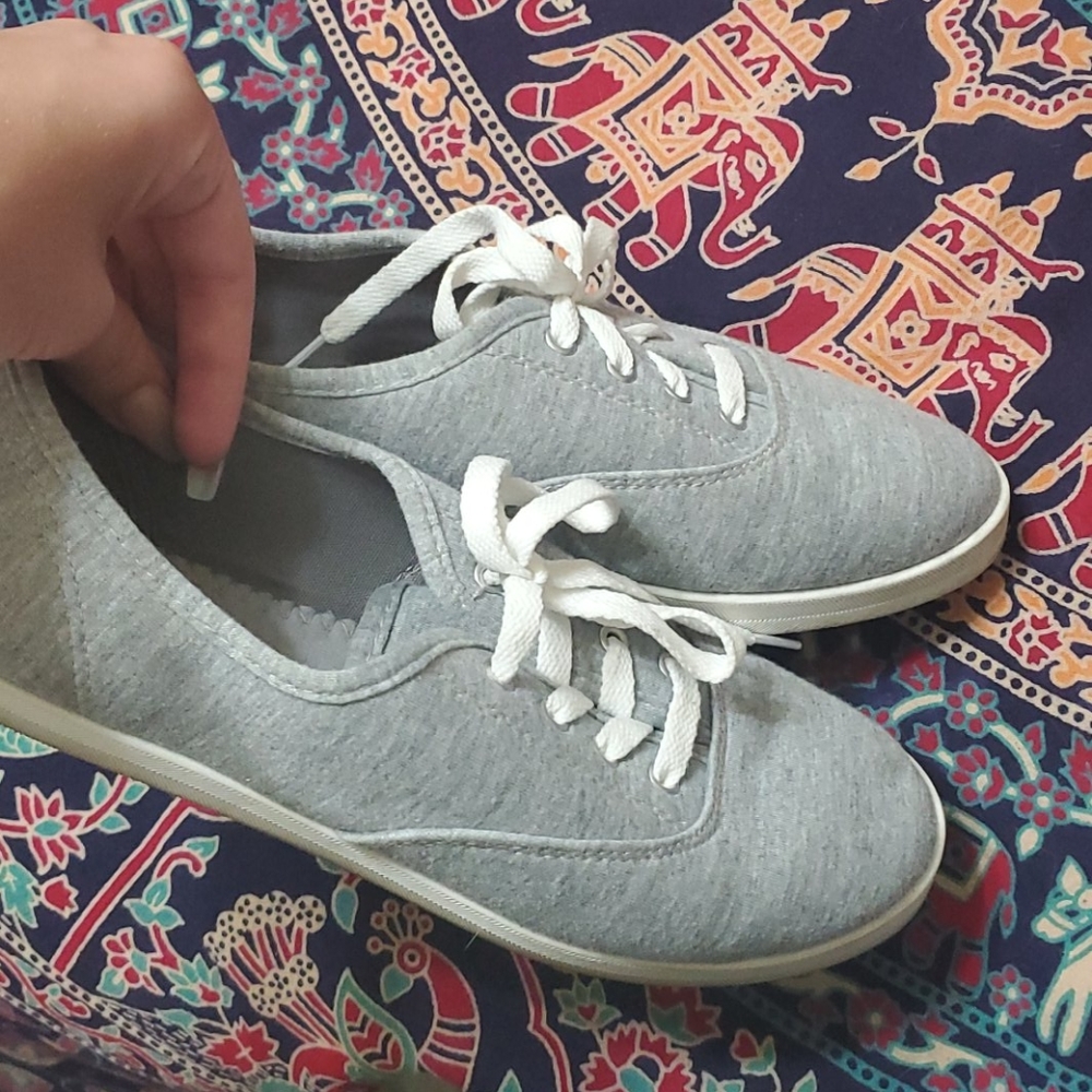 Gray casual sneakers